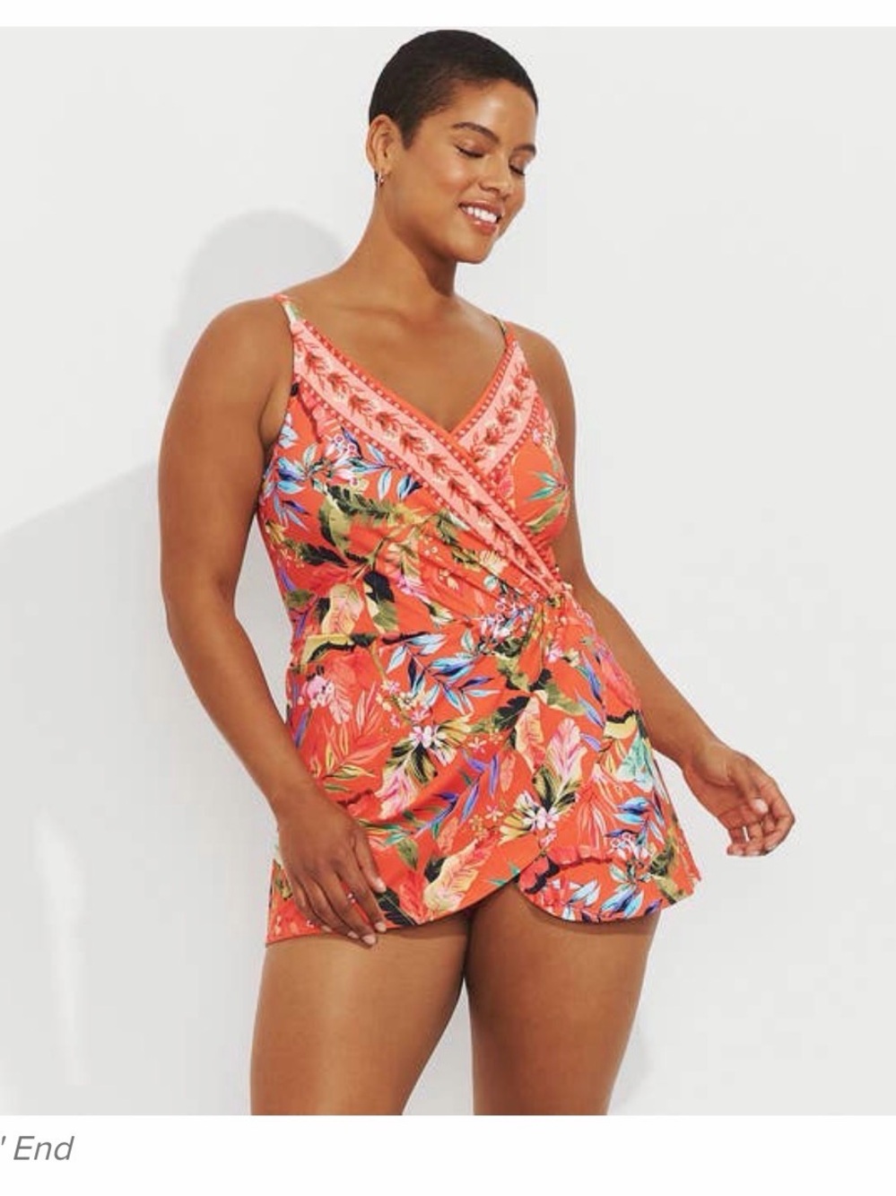 Lands' End Tropical One-Piece Swimdress